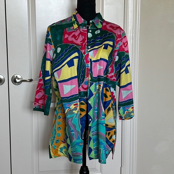 Lauren Ralph Lauren Tops - Lauren Ralph Lauren vintage colorful cotton shirt